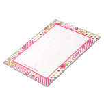 Girly Patchwork Inspired Personalized Notepad