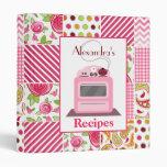 Girly Patchwork Recipe Binder