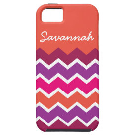 Girly Personalized Chevron Zigzag Case iPhone 5 Covers