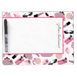 Girly Pink Accessories Dry Erase Board With Hooks