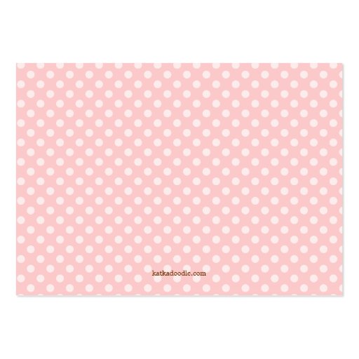 Girly Pink Baby Shower Book Insert Request Card Business Cards (back side)