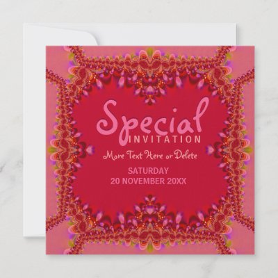 Girly Pink Boudoir Special Party Invitation zazzle_invitation