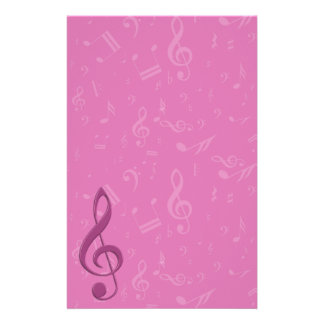Music Notes Stationery | Zazzle