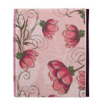 Girly Pink Floral iPad Case