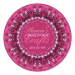 Girly Pink Lacy Handmade Crafts Product Sticker