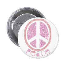Girly Pink Peace Sign