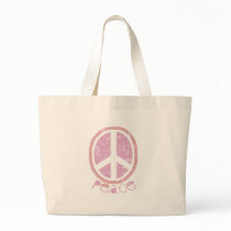 Girly Pink Peace Sign bags by Prodem Girly Pink Peace Sign bags