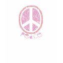 Girly Pink Peace Sign t-shirts