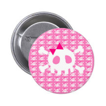 Girly Pink Punk Skull