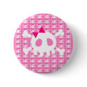 Girly Pink Punk Skull buttons by misterpunk Girly Pink Punk Skull buttons