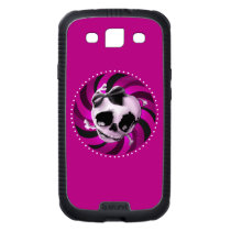 Girly Pink Skull with Black Bow skinit case