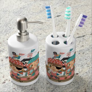 Girly Pirates Soap Dispensers