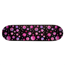 Girly Polka Dot Skateboard by SayItWithColor Girly Polka Dot Skateboard