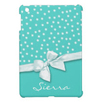 Girly Polka Dots Personalized iPad Mini Cases