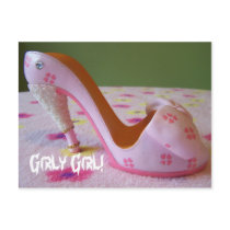 Girly post card postcards