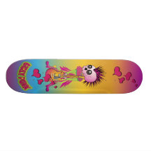 Girly Punk Rock Skate Skate Deck