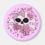 Girly Punk Skull Fridge Magnets