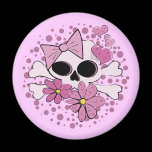 Girly Punk Skull magnets
