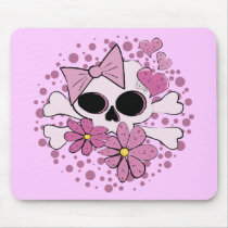 Girly Punk Skull mousepads