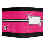 Girly Punk Swirl binders