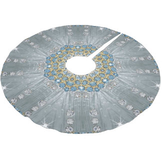 blue and silver christmas tree skirts zazzle blue and silver christmas tree skirts zazzle