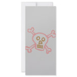 GIRLY SKULL AND CROSSBONES rack cards