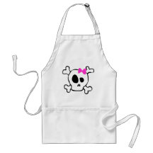 Girly skull aprons
