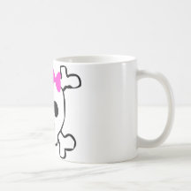 Girly skull coffee mugs