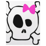Girly skull customized letterhead