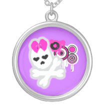 Girly Skull Necklace