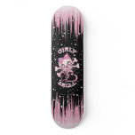 Girly Skull Skate Board