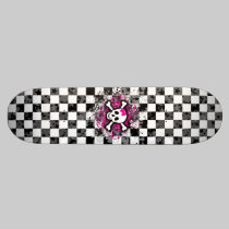 Girly Skull Skateboard