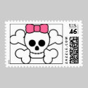 Girly Skull Stamps