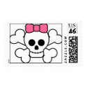 Girly Skull Stamps
