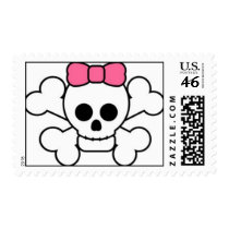 Girly Skull Stamps