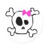 Girly skull stickers