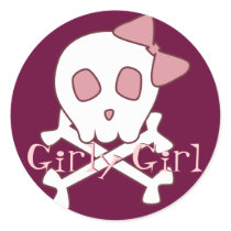 Girly Skull Stickers by Customizables Girly Skull Stickers