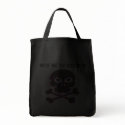Girly Skull Tote Bag