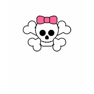 girly skull shirt