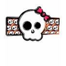 performance_ladies_sleeveless - Here is a girly skull with just the right among of cute and goth for kids or adults!