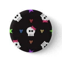 girly skulls buttons by ckypro girly skulls buttons