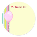 Girly Stripe Stickers
