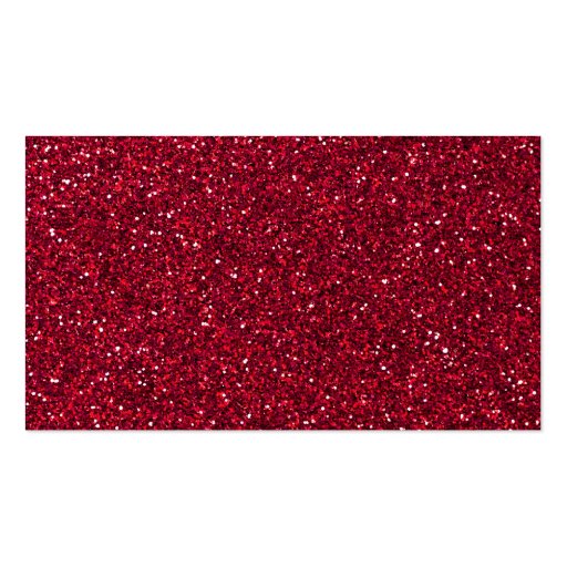 Girly Stylish Red Glitter Photo Print Business Card Templates (front side)