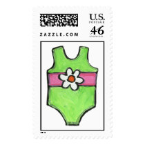 Girly Summer Swimsuit Stamp