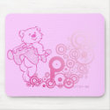Girly Teddy mouse pad mousepads by Elle_Ichai Girly Teddy mouse pad mousepads