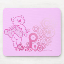 Girly Teddy mouse pad mousepads