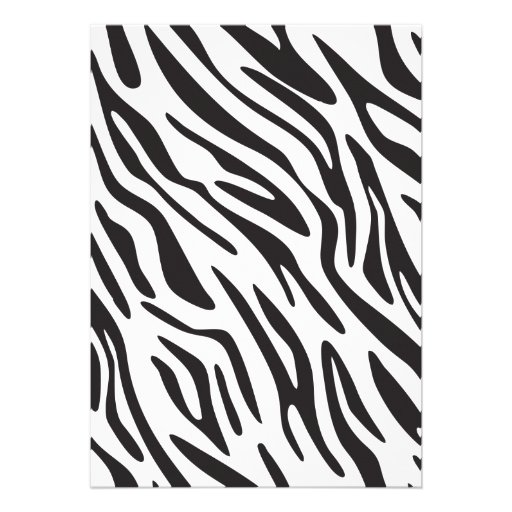 Girly Teenager Zebra Birthday Invitation