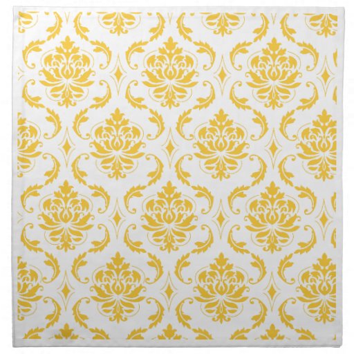 Yellow Vintage Pattern | girly yellow white vintage damask pattern napkin zazzle Yellow Vintage Pattern | girly yellow white vintage damask pattern napkin zazzle
