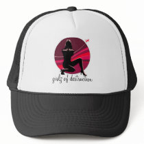 girlz of destruction red/black hat
