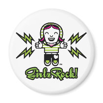 GirlzRock! Girl Power Magnet